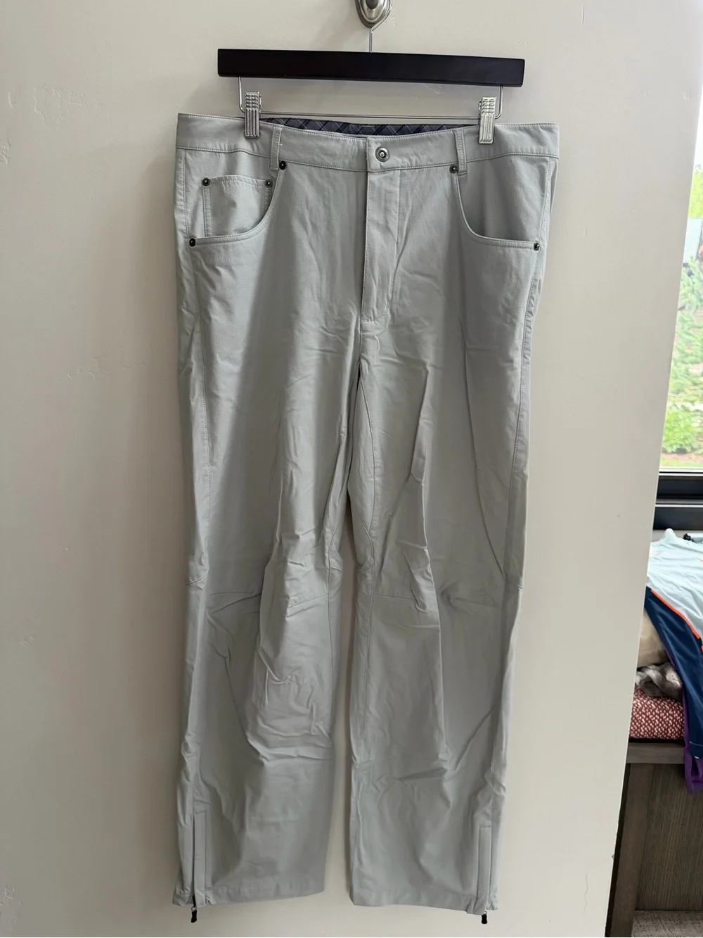 QED London Light Gray Men's Golf Pants